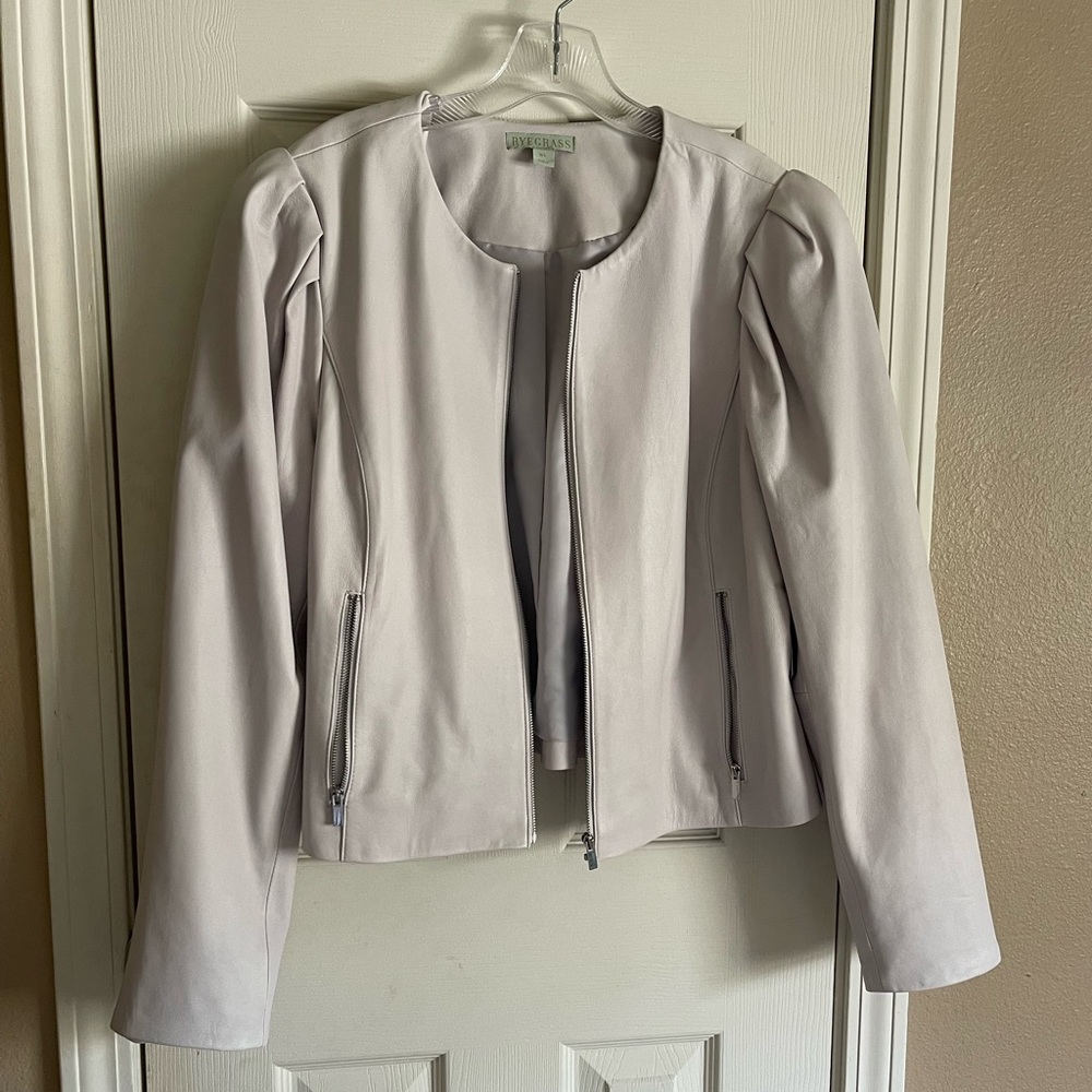 Ryegrass genuine leather jacket